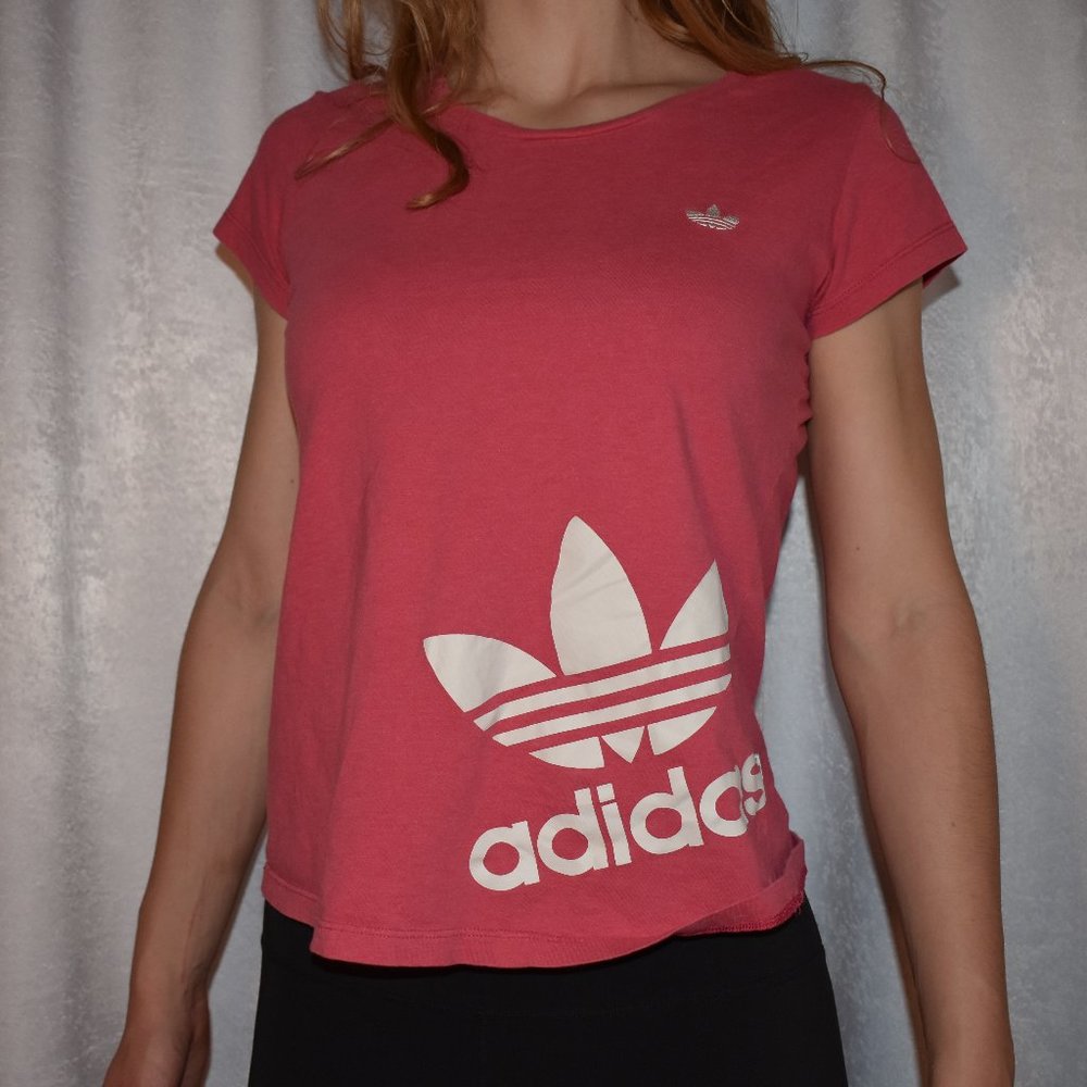 Pink Adidas T-Shirt Size Small